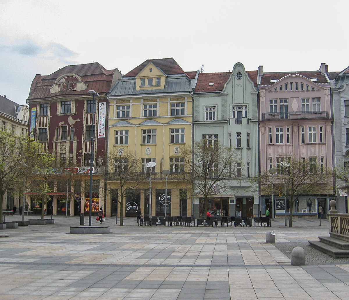Ostrau, Střelnični, 2 / Masarykovo náměstí, 6; Masarykovo náměstí, 5; Masarykovo náměstí, 4; Masarykovo náměstí, 3
