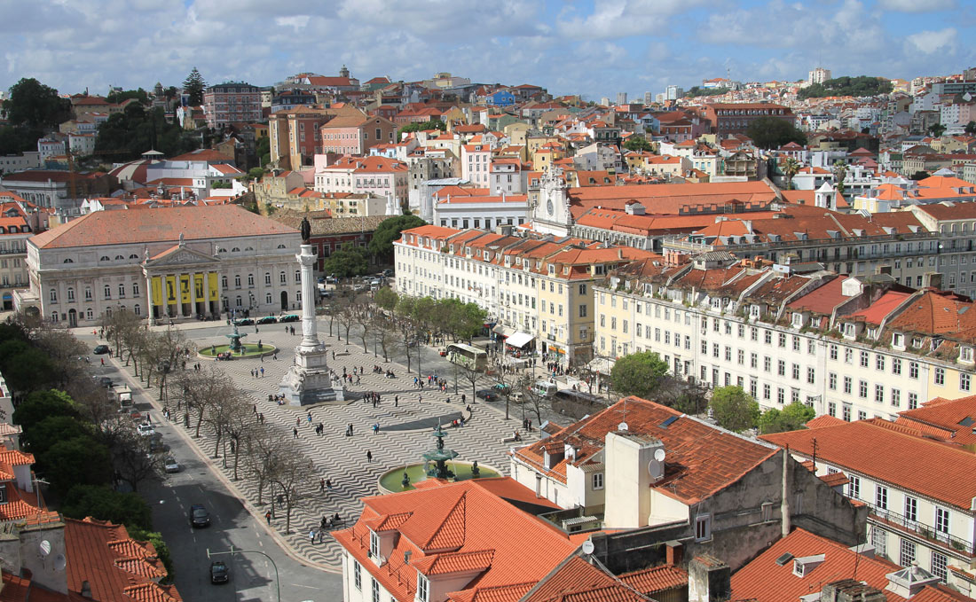 Лиссабон, Praça Figueira, 2E; Rua do Amparo, 2A; Praça Dom Pedro IV, 85. Лиссабон — Панорамы