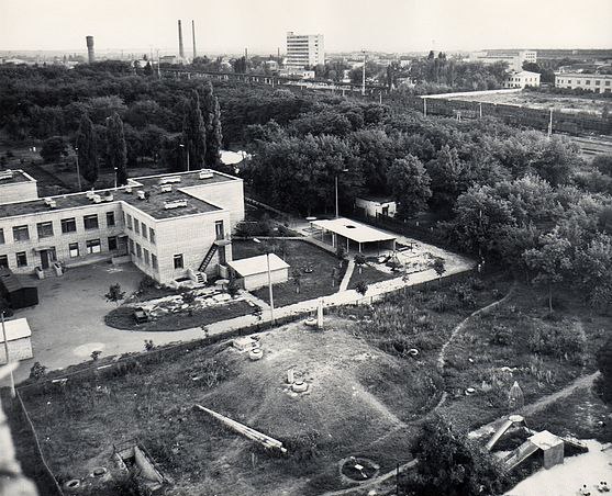 Popasna, Улица Мира, 155А; Железнодорожная улица, 1; Железнодорожная улица, 1. Popasna — Historical photo