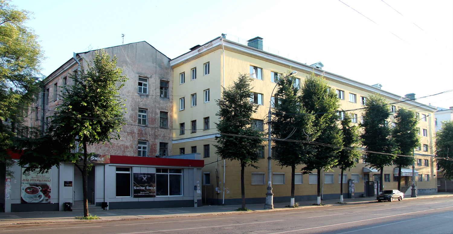 Voronezh, Кольцовская улица, 3; Улица Фридриха Энгельса, 8Б; Улица Фридриха Энгельса, 8