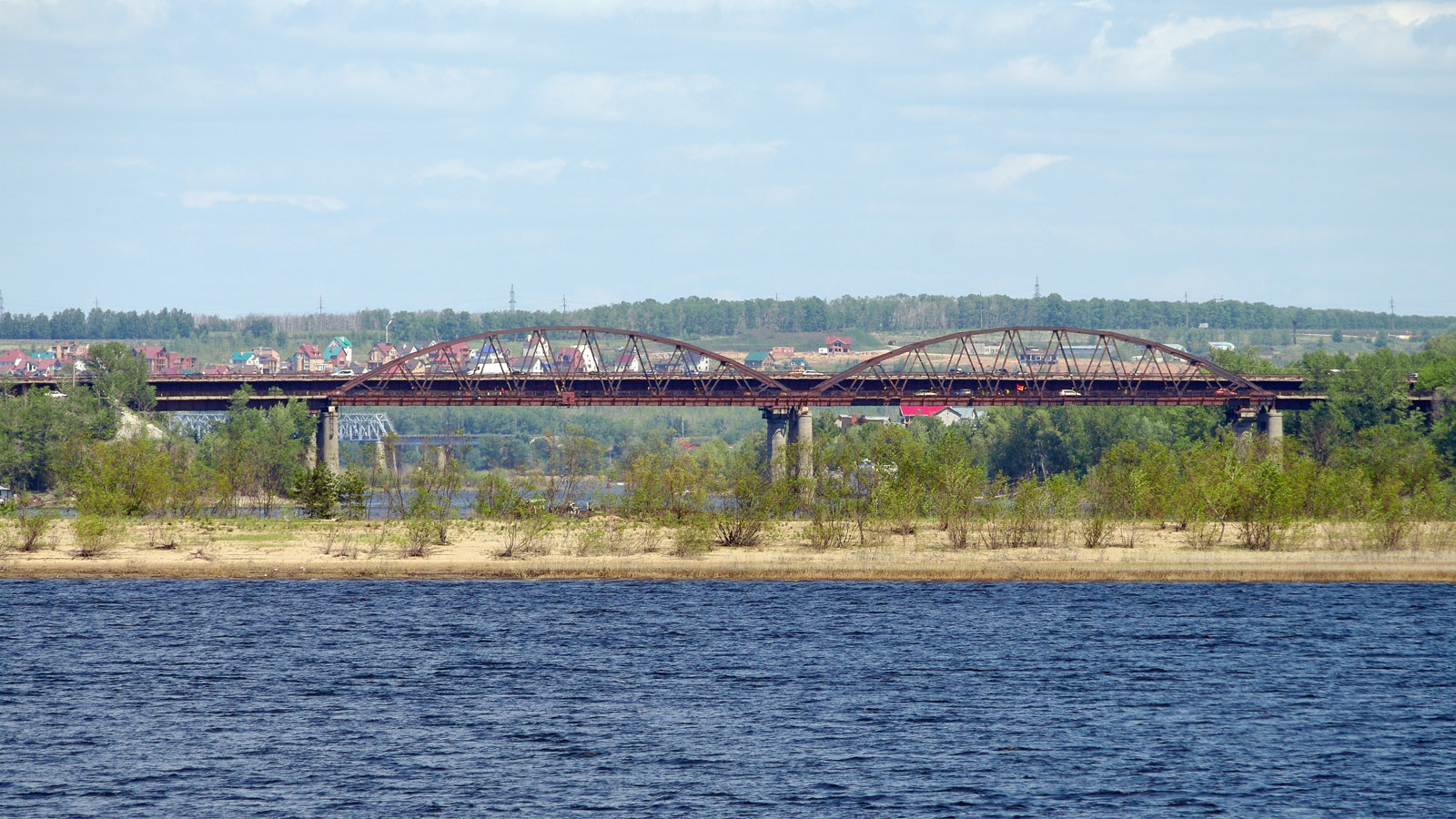 Волжский, Красноглинское шоссе, Мост через реку Сок