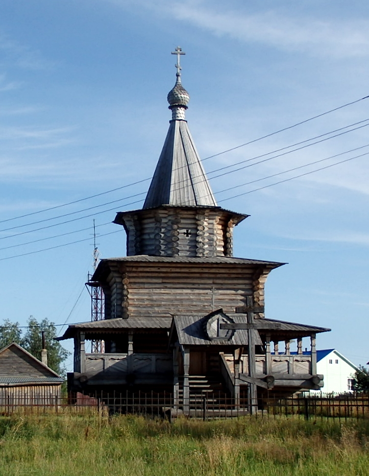 Zapolyarny district, other localities, с. Великовисочное, (храм Николая Чудотворца)