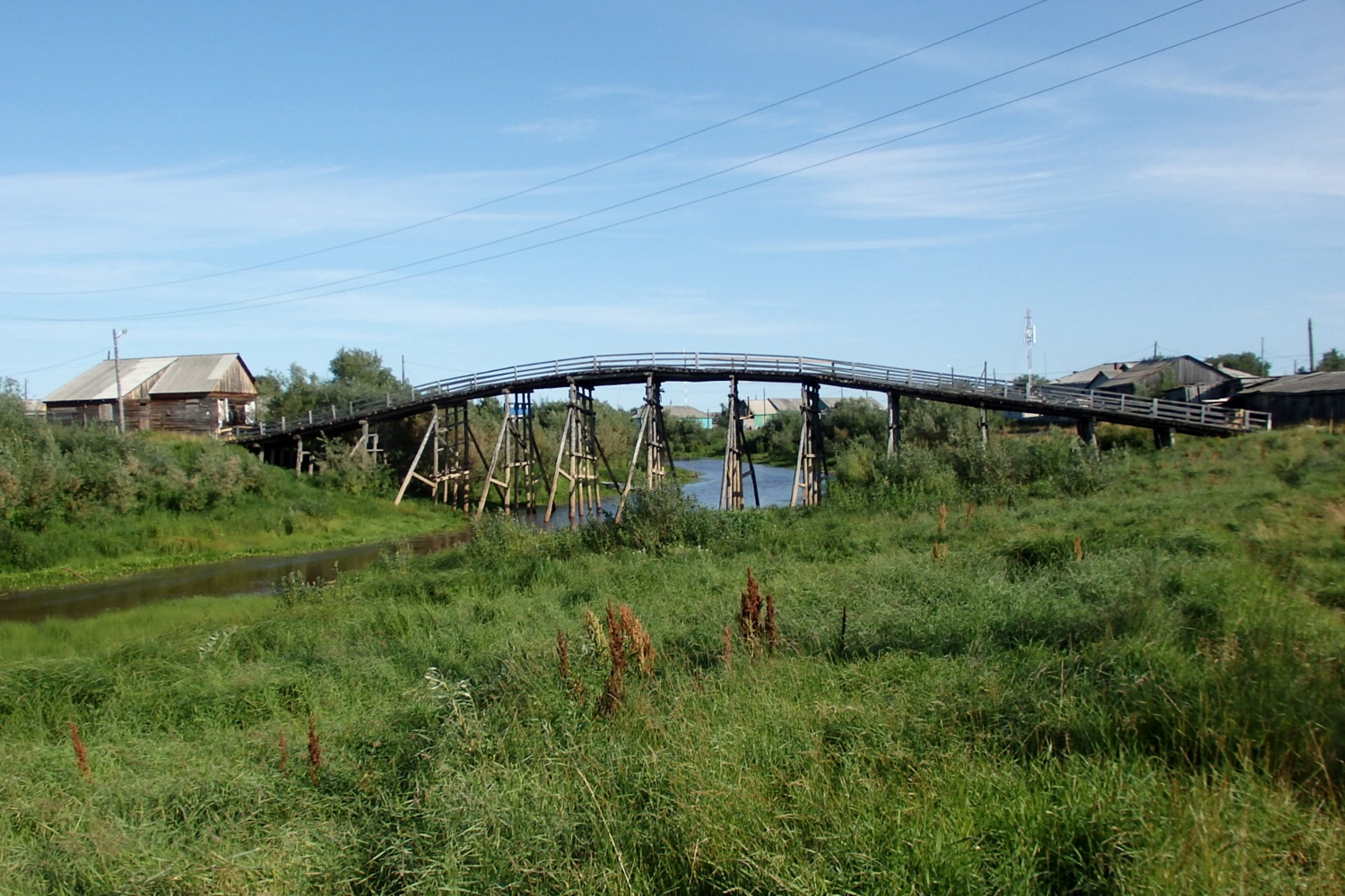 Zapolyarny district, other localities, с. Великовисочное, (мост)