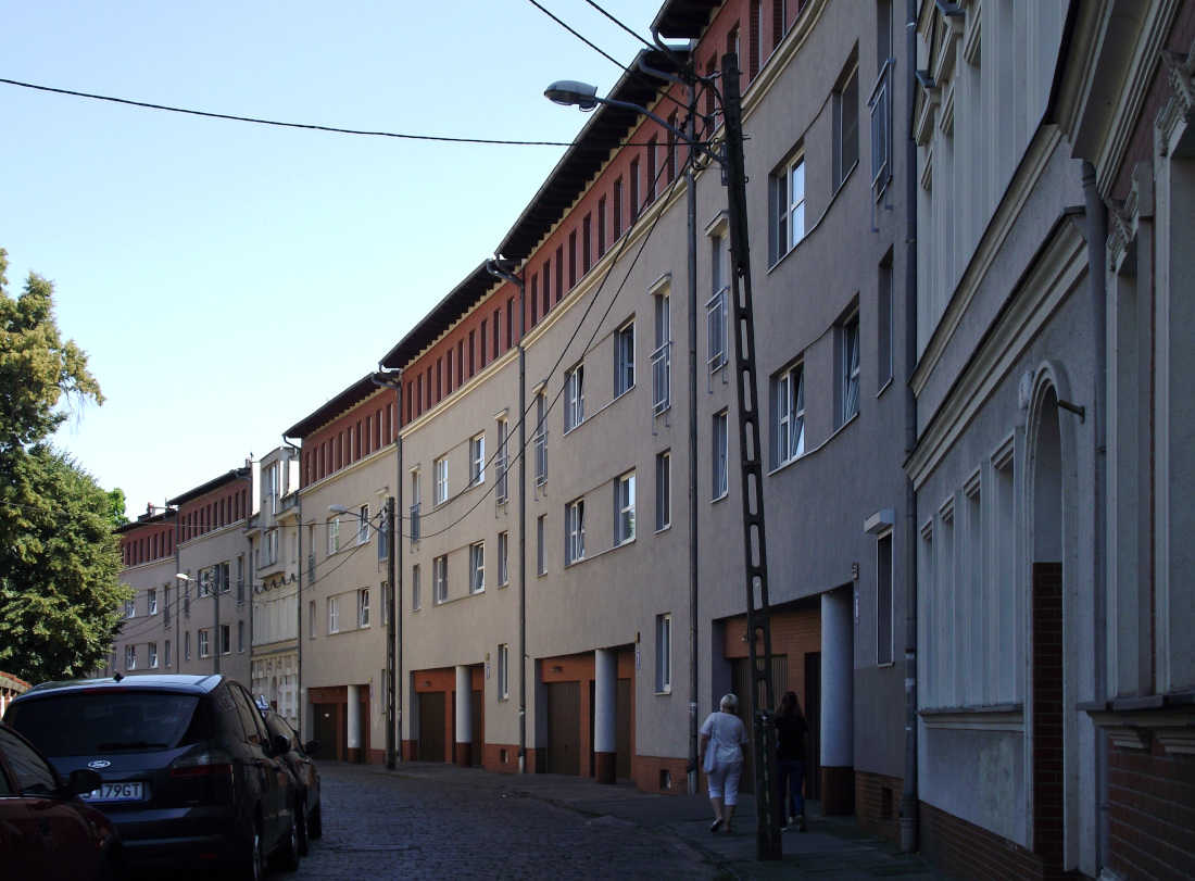 Stettin, Ulica Dziennikarska, 6; Ulica Dziennikarska, 7; Ulica Dziennikarska, 8. Stettin — Panoramas
