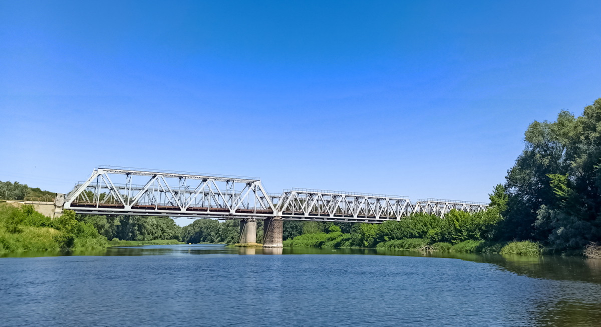 Lisichansk, Перегон Насветевич — Забиркино, железнодорожный мост
