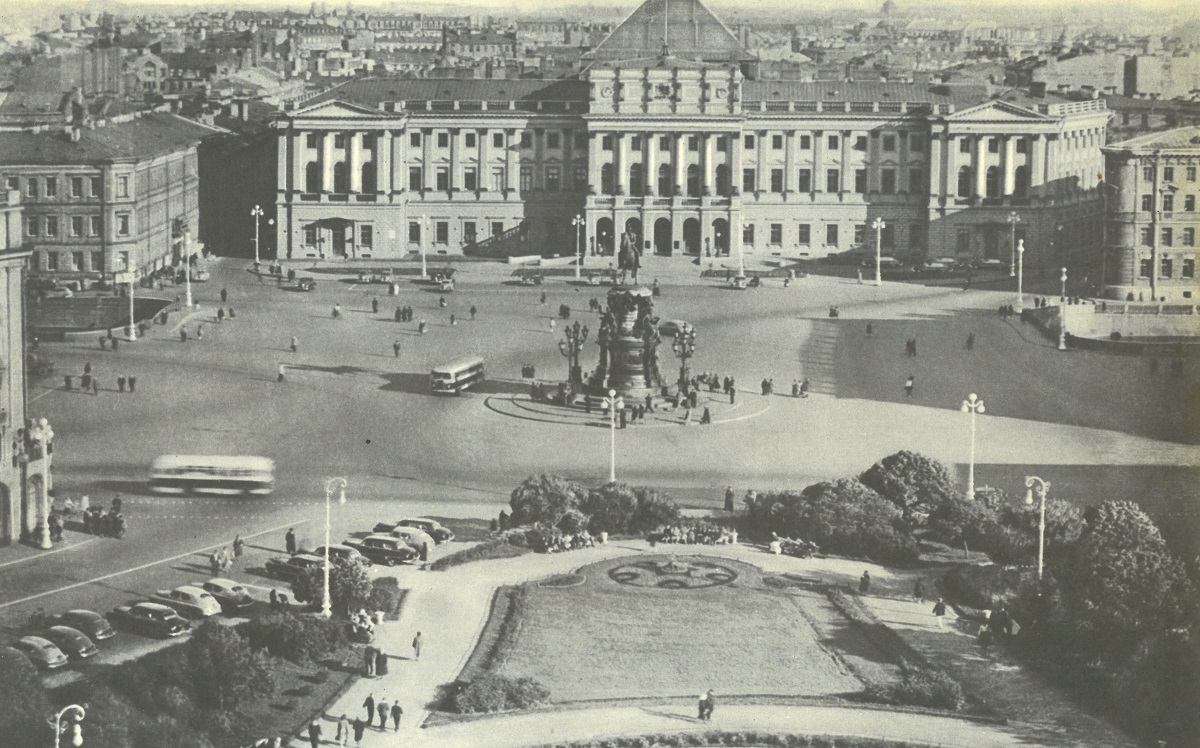 Petersburg, Исаакиевская площадь, 6; Синий мост. Petersburg — Historical photos