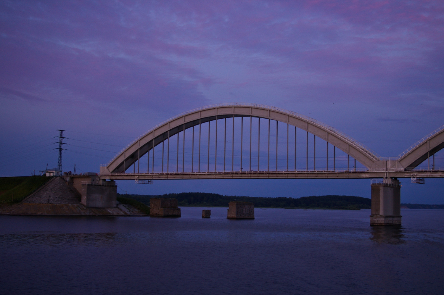 Некоузский район, прочие н.п., поселок Волга, Волжский железнодорожный мост