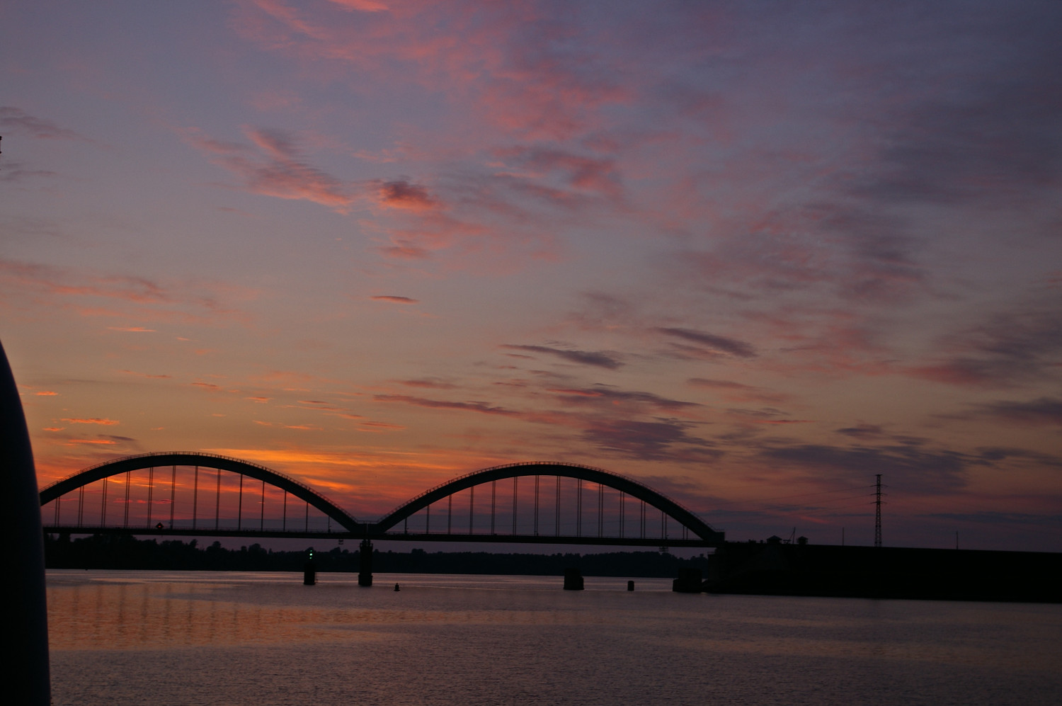 Nekouzsky District, поселок Волга, Волжский железнодорожный мост
